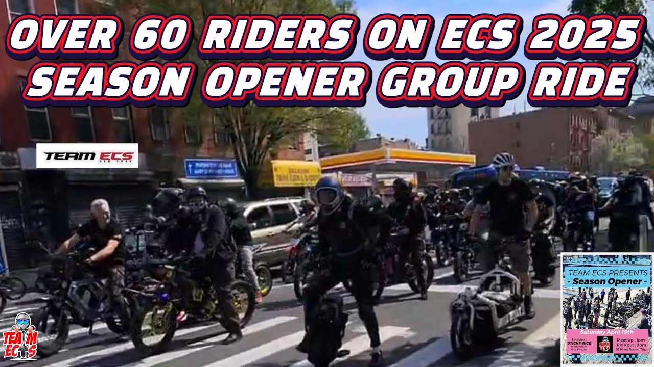OVER 60 RIDERS ON ECS 2025 SEASON OPENER GROUP RIDE!
