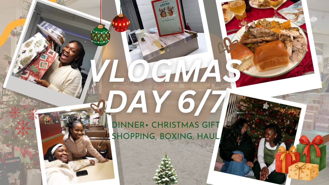 Vlogmas, 6/7 день - Покупка рождественских подарков, упаковка и отправка посылок, ужины, мой зака...