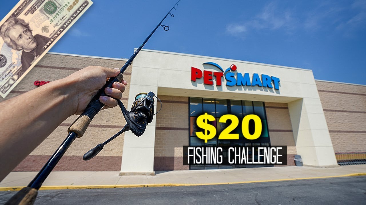 $20 Pet Store Fishing Challenge!! (Surprising!)