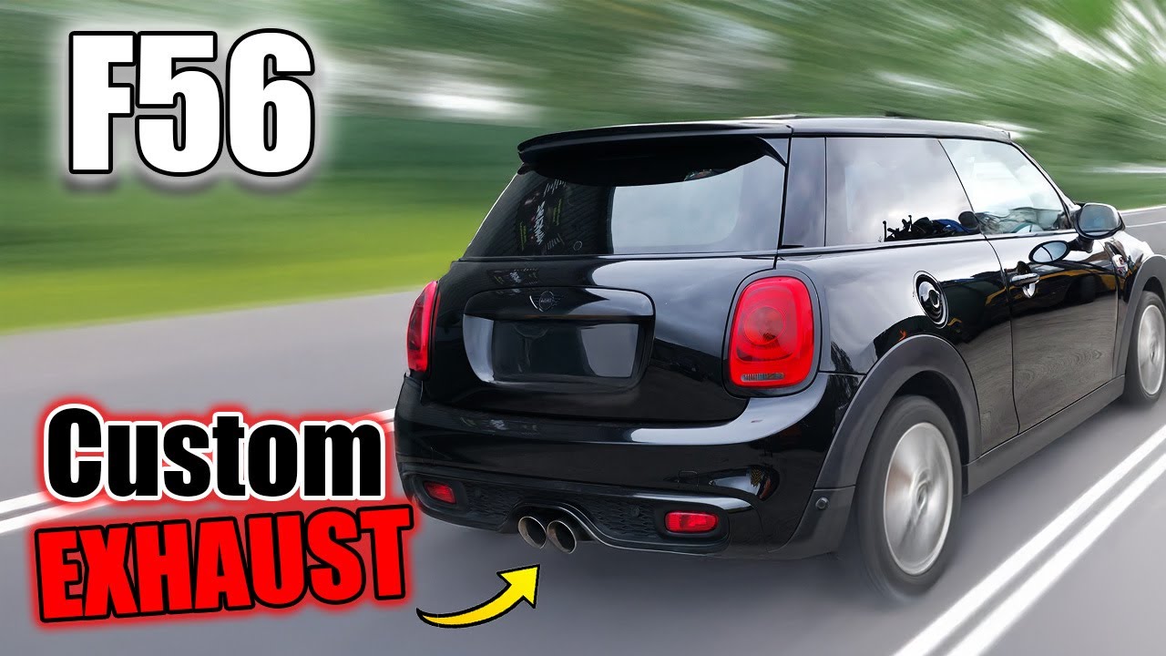 F56 Mini Cooper S — кастомная выхлопная система Cat-Back диаметром 2,5 дюйма 🔥