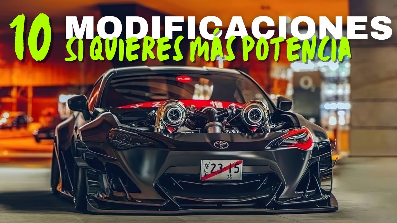 Las mejores MODIFICACIONES para hacer tu auto MÁS POTENTE 🤟🏼😎