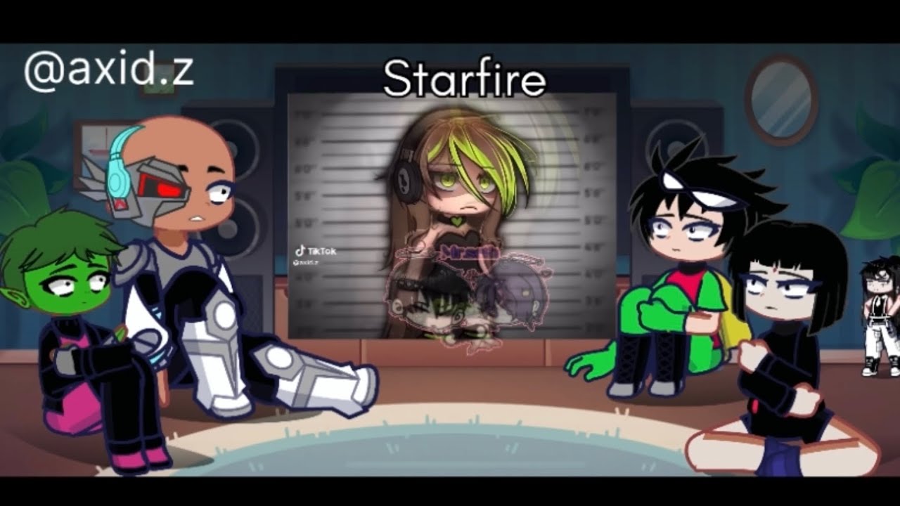 || Teen Titans Go! React to Starfire As Random Gacha TikTok || request || GL 2 || Mr. Seth~