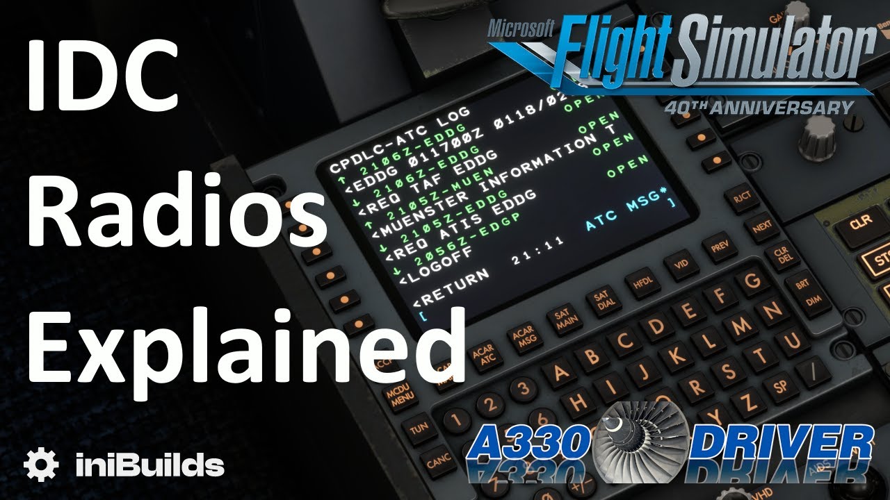 iniBuilds new A300 RADIOS & ACARS/CPDLC explained | Real Airbus Pilot