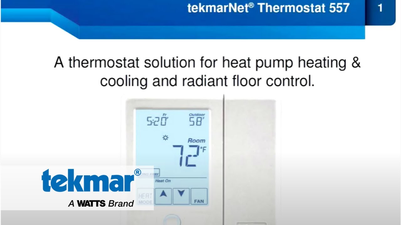 Introduction to the new tekmarNet Thermostat 557