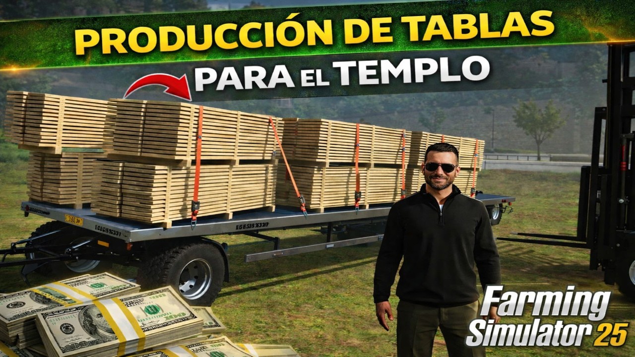 🪵 Tablas para el TEMPLO 🏗️ y dinero urgente 💰 | Farming Simulator 25