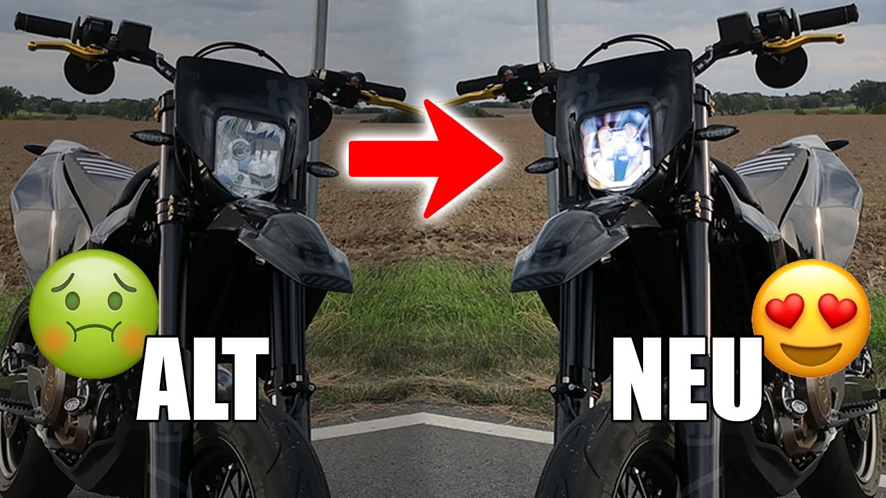 35€ China LED Scheinwerfer?! - Husqvarna 701 | Einbau und Test ️