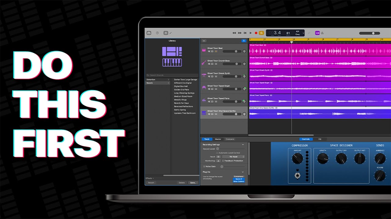 GarageBand для Mac: сделайте это в первую очередь