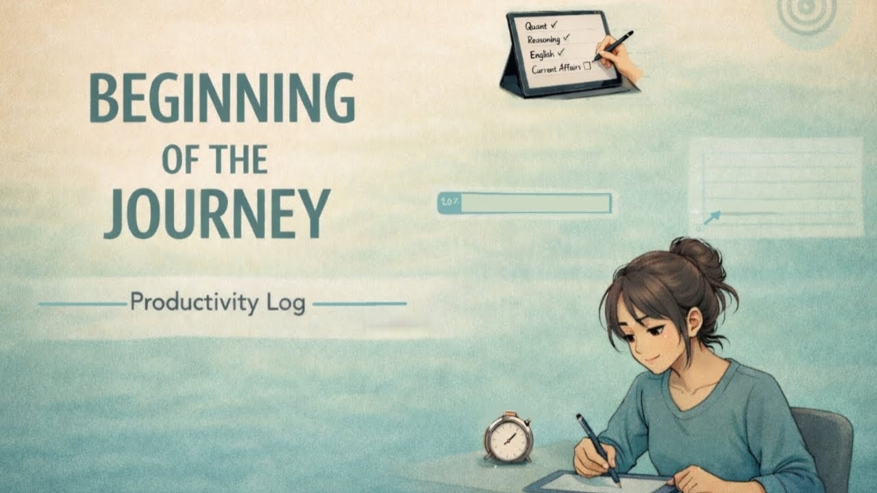 Starting My Banking Preparation | Productivity & Accountability Log | Zindagi Draft Mein