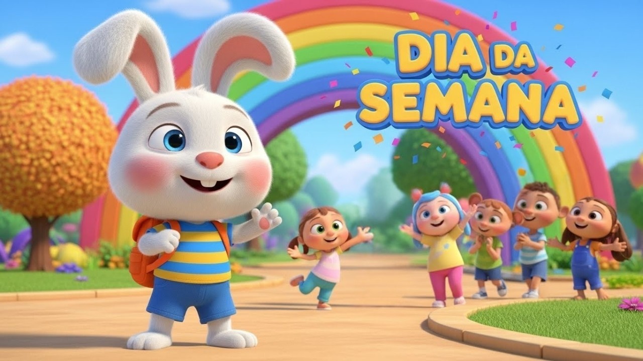 🐰 Pipo Ensina os DIAS DA SEMANA! 📅 Música Educativa para Crianças | Canal Pipo Tube Kids
