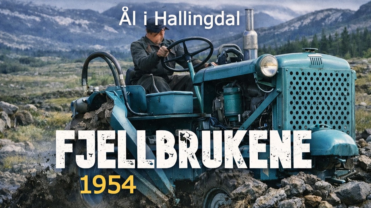 Fjellbrukene i Ål i Hallingdal. Hevjanåsen 1954 (kolorert)