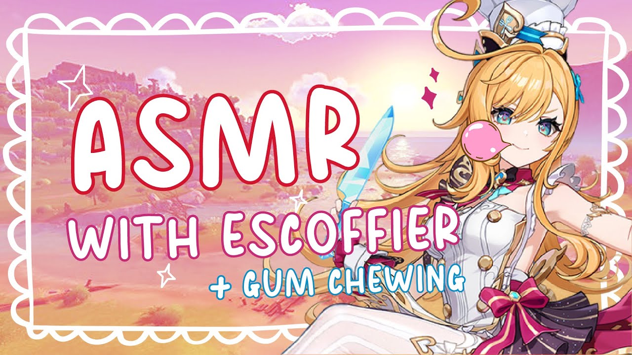 Relaxing Gameplay Genshin Impact ASMR | Gum Chewing and Up-Close Whispering