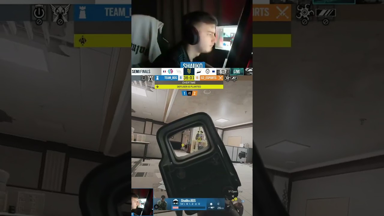 Shaiiko 1V4 Clutch в PRO LEAGUE #shorts #rainbowsixsiege