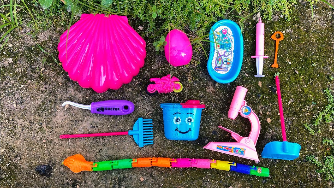 Hunting mainan kerang, telur, mainan dokter-dokteran, dan mainan ular #huntingmainan #toys 