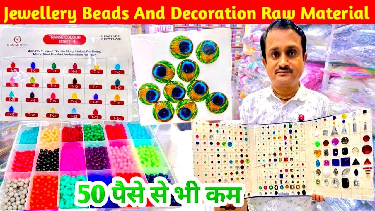 jewelry Making Acrylic Beads Wholesale Market Mumbai |  Jewellery Raw Material Manufacturer Mumbai