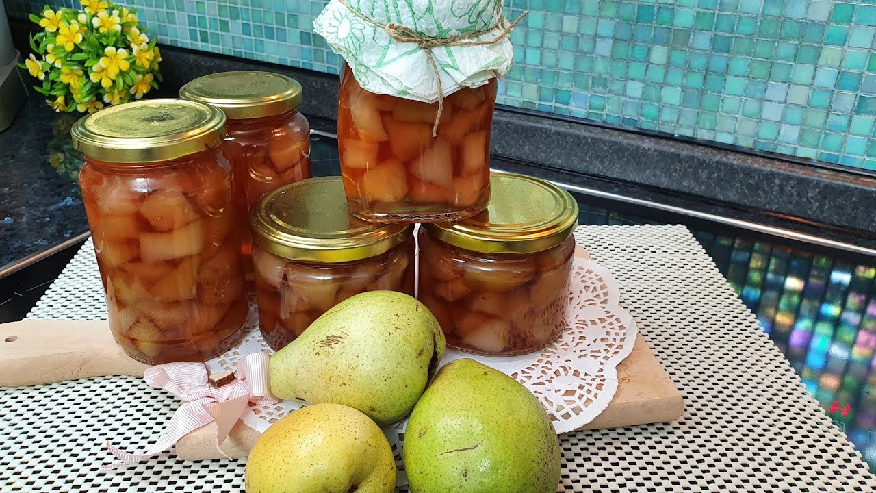 Reqel prej dardhave dhe lëngu si mjalti e shija e veqant🍐🍐armut reçeli, pear jam recipe