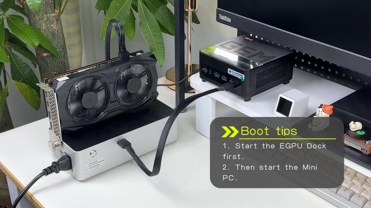 AOOSTAR AG01/ AG02 EGPU Dock Boot Sequence Tutorial