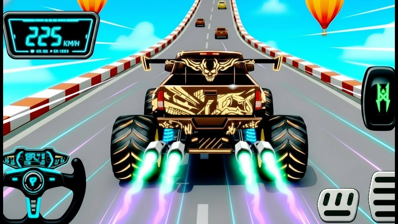 Watch Monster Trucks: Epic New Monster Trucks Racing & High-Speed Stunts on Off-Road Track!