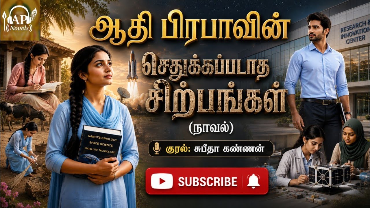 செதுக்கப்படாத சிற்பங்கள்  | ஆதி பிரபா | tamil audio novels | tamil novels | athipraba |