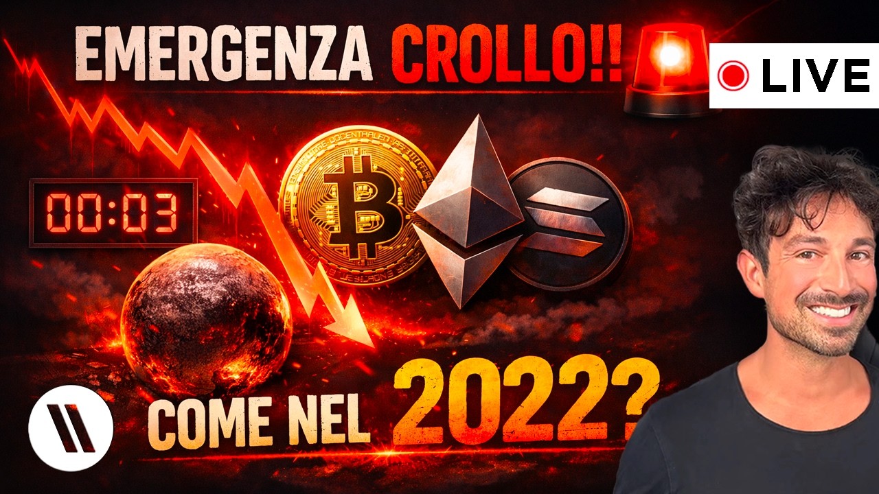 BITCOIN, CRYPTO: EMERGENZA CROLLO!! STA SUCCEDENDO COME NEL 2022? (URGENTE!)
