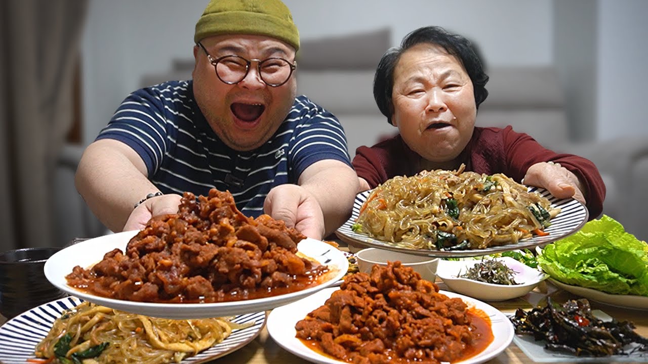 엄마 손맛 가득한 고추장 불고기와 모둠전까지 제대로 된 집 밥 한상차림!│Korean food Mukbang Eatingshow