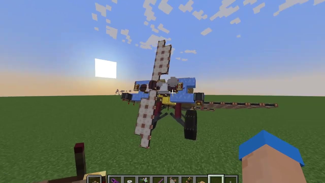 First Piston Engine Prop Plane | Minecraft: Create x Clockwork
