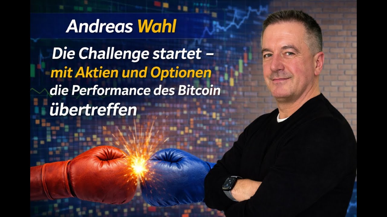 Die Challenge startet - mit Aktien und Optionen die Performance des Bitcoins übertreffen.