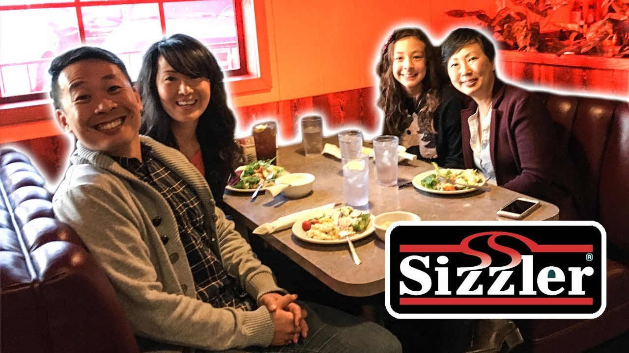 WE ATE AT SIZZLER!!!!