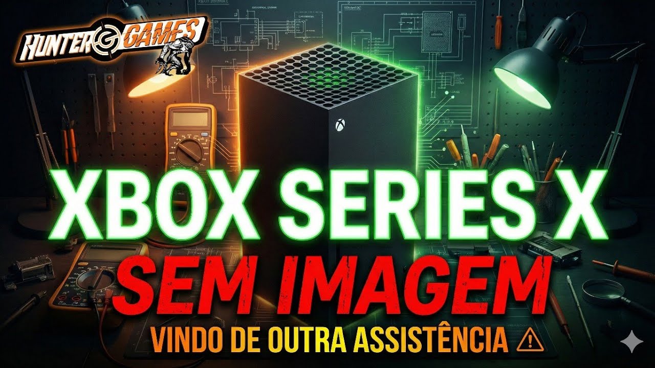 Xbox séries x sem imagem, vindo de  outra assistência!