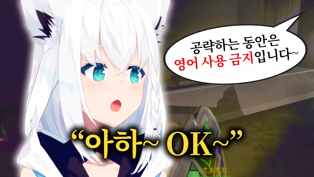 영어 제한 플레이가 이 여우에게 끼치는 영향【홀로라이브 // 시라카미 후부키】