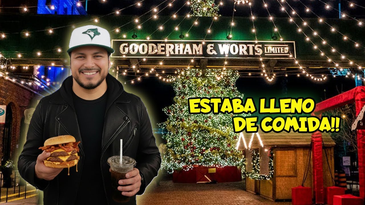 La mejor comida del mercado navideño | Distillery district...