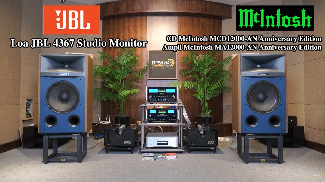 Loa JBL 4367 Studio Monitor + Mcintosh Ma 12000 -75th - MCD 12000  phiên bản kỉ niệm 75 năm