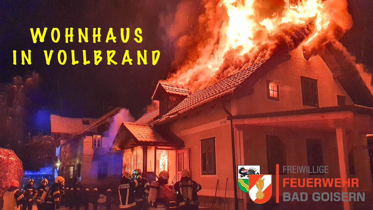 Wohnhaus in Vollbrand