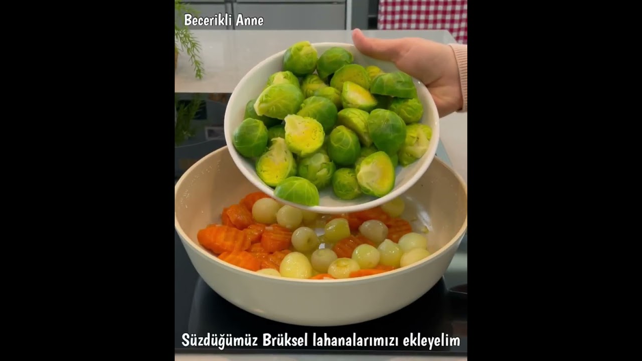 En Sevdiğim Zeytinyağlı 😋 Sofrada Hergün Olsa Hayır Demem 🥰 Zeytinyağlı Brüksel Lahanası Tarifi