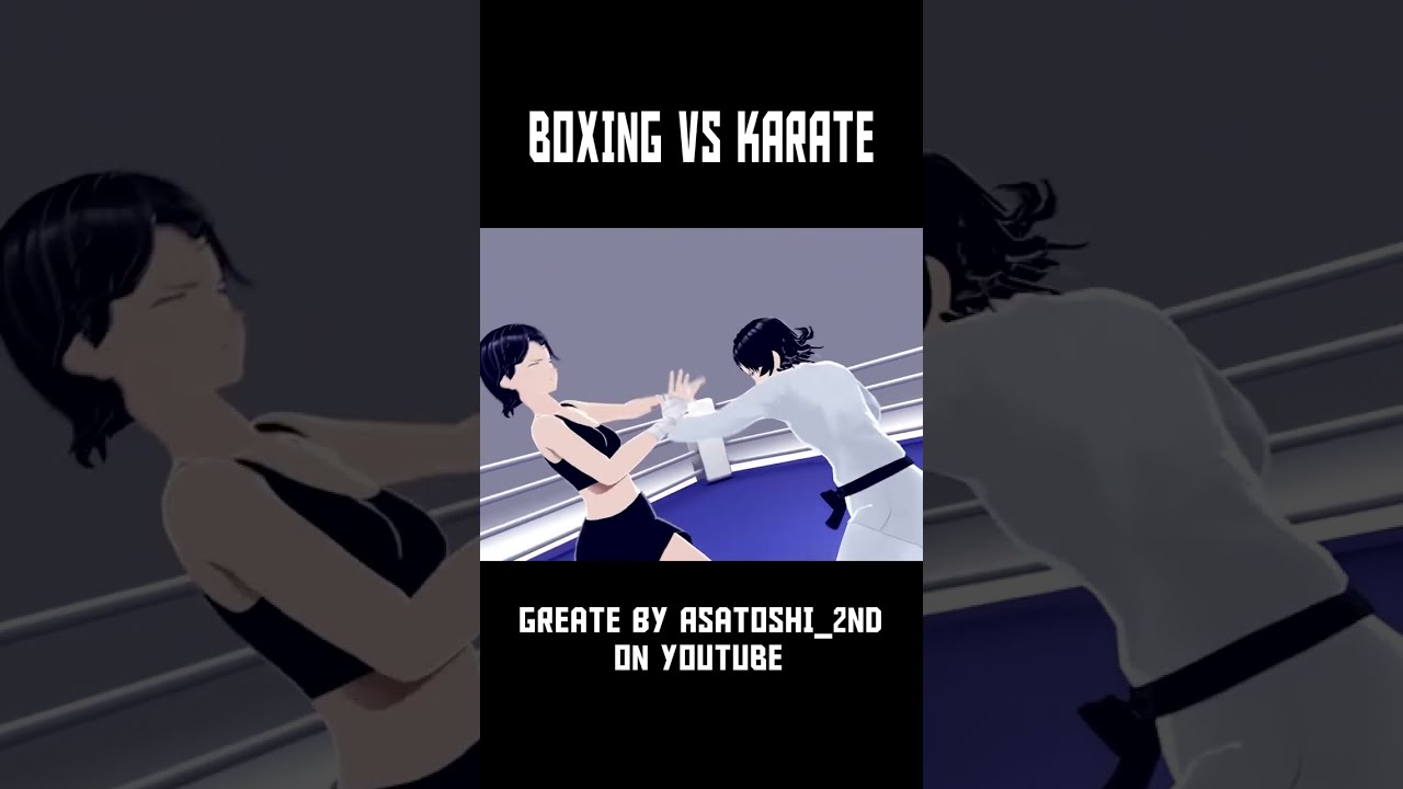 Boxing vs karate Animation video 🥋✓ Who Win 🏆