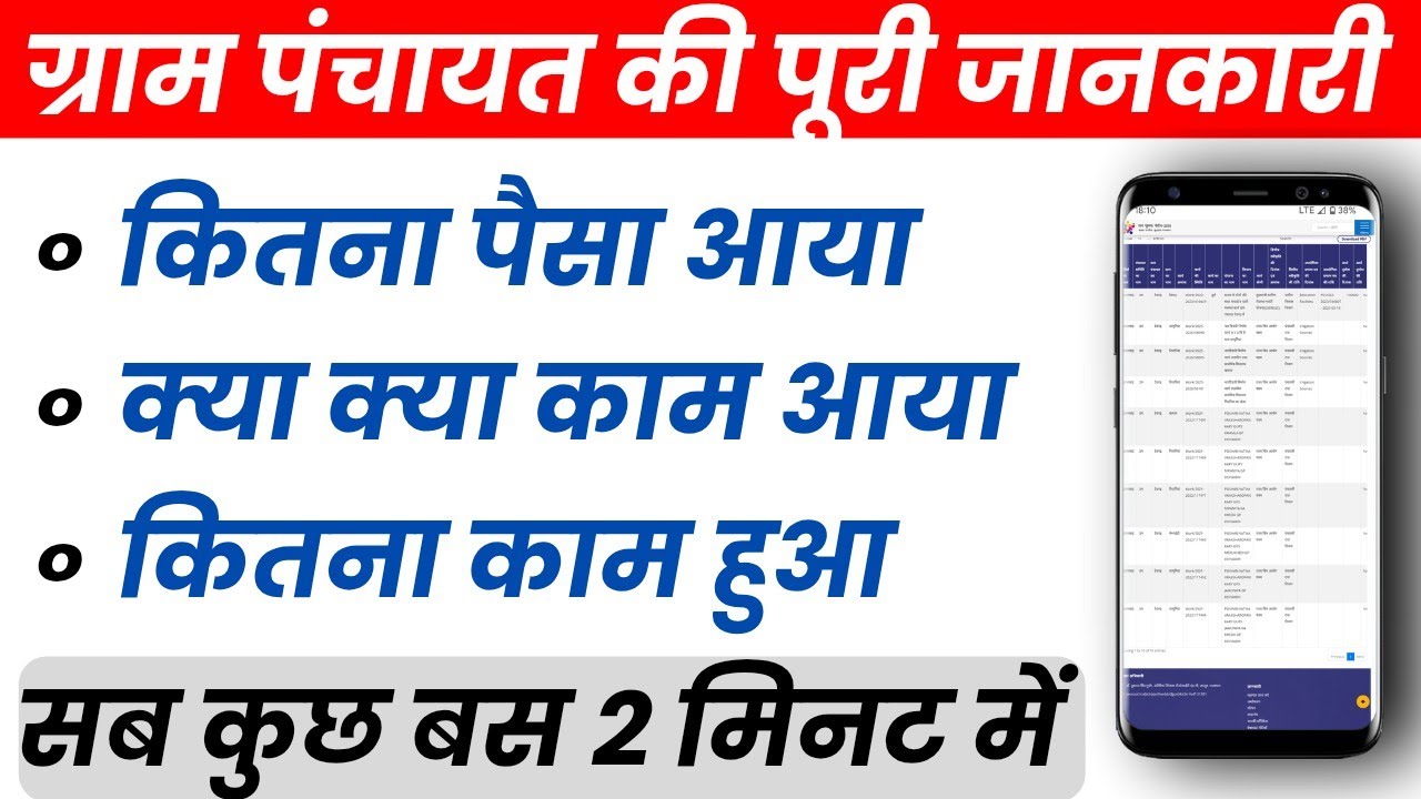 How to Check Full Details of Work Done in Gram Panchayat | Gram Panchayat All Work Details 2025