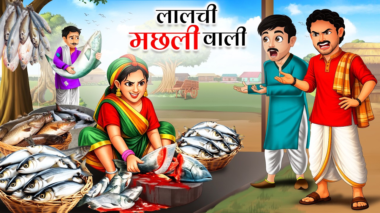 लालची मछली वाली | Lalchi Machli Wali | HINDI KAHANI | MORAL STORIES | HINDI STORIES