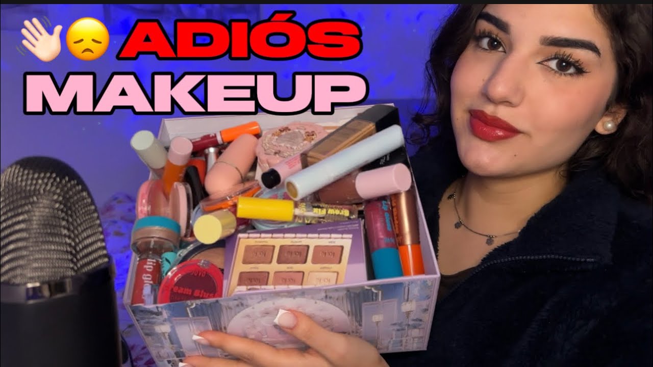 ASMR LIMPIEZA DE MAQUILLAJE 💄 No necesito tanto…