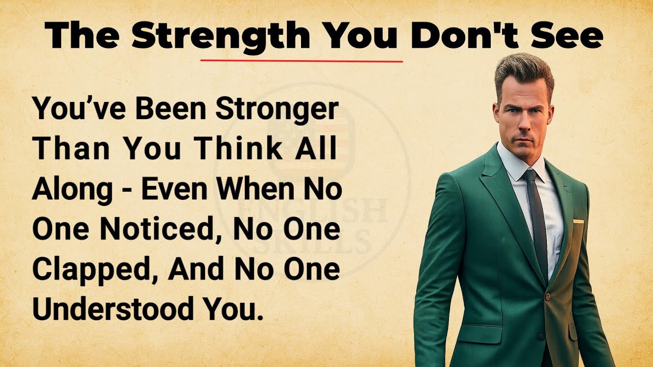 The Strength You Don’t See 🔥🔥  | Quiet Strength That Keeps You Going | Graded Reader
