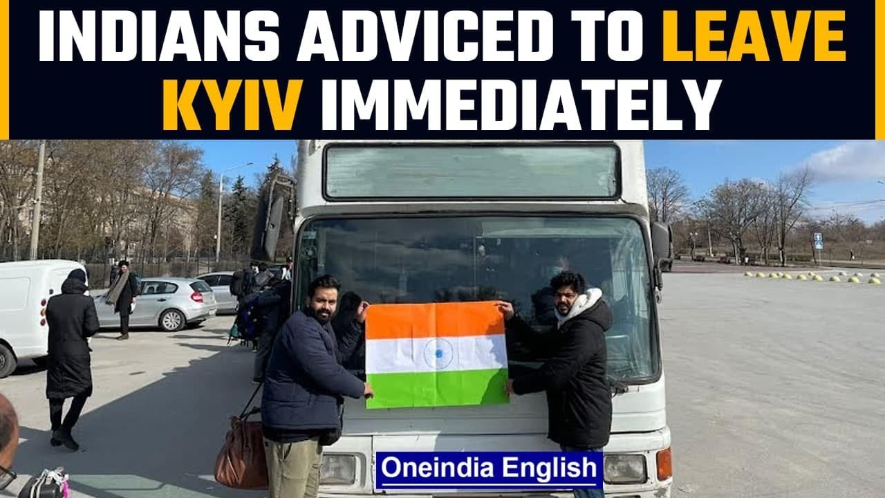 Indian Embassy advice citizens to leave Ukraine&rsquo;s capital Kyiv immediately |Oneindia News