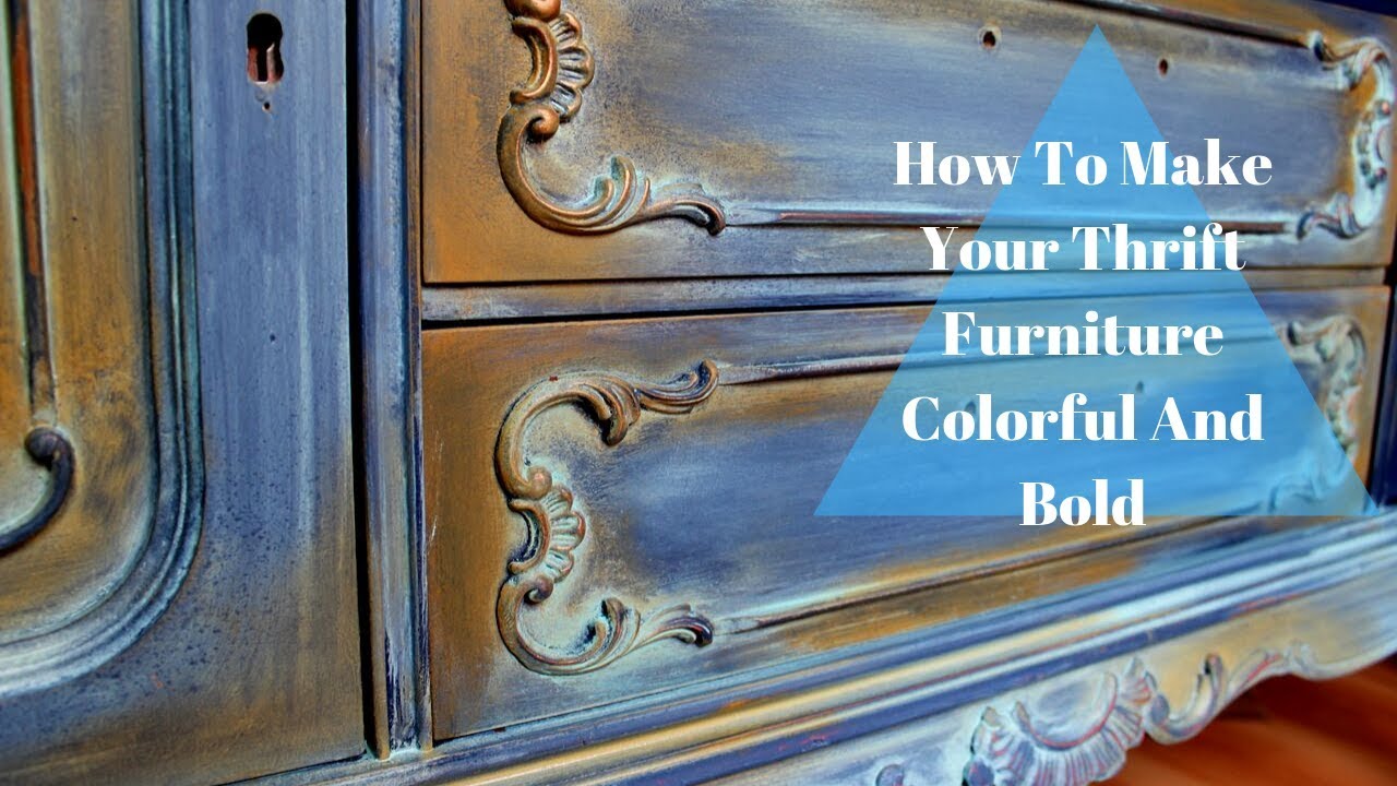 How To Make Your Thrift Furniture Colorful And Bold
