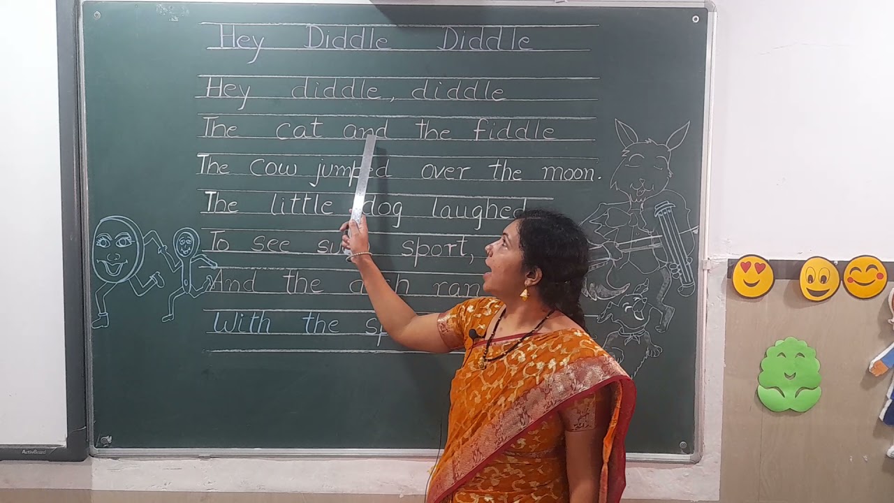 ENGLISH RHYME- HEY DIDDLE DIDDLE