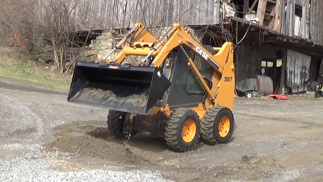 2004 CASE 75XT SKID STEER, HAND CONTROLS, NEW BUCKET AND NEW BACKHOE