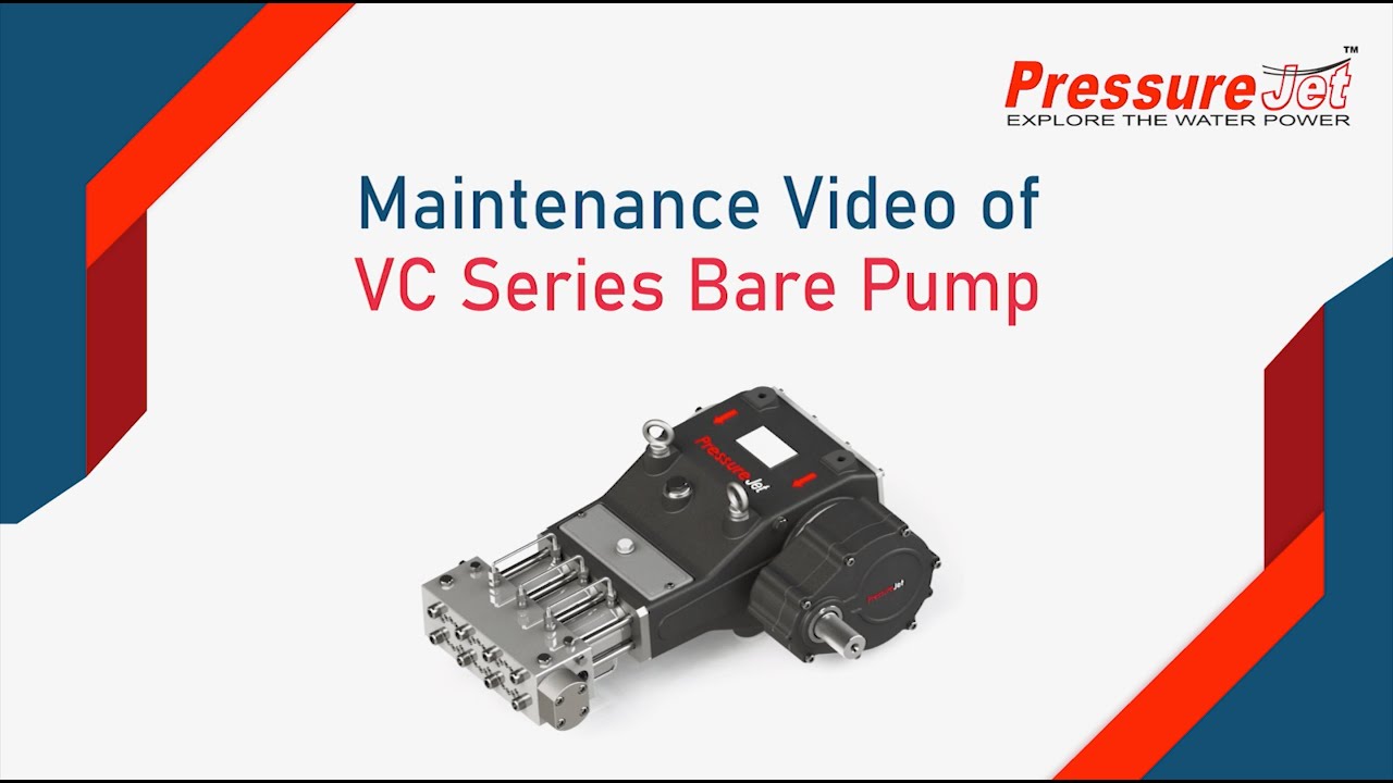 Maintenance Video of VC Series High Pressure Plunger Pump | PressureJet