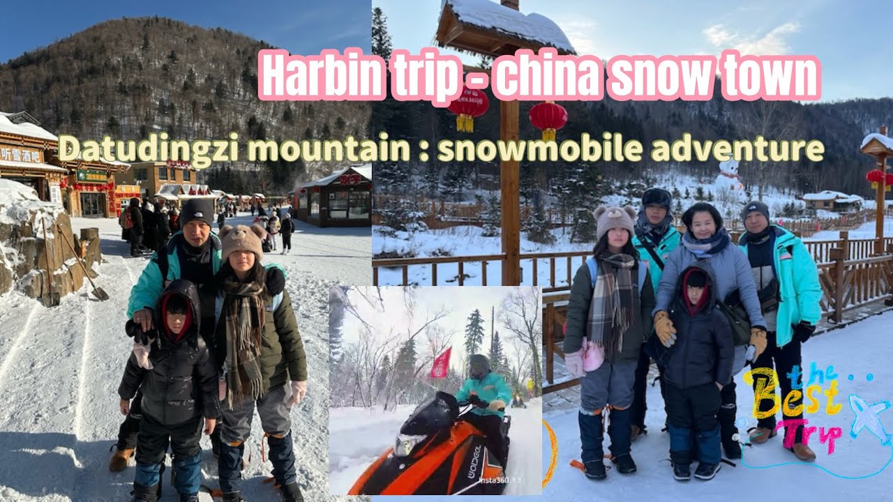 ⭐ Поездка из Харбина в китайский снежный городок ❄️ Катание на снегоходах на горе Датудинцзи