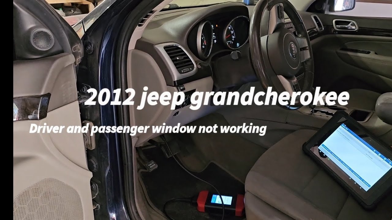 2012 grand cherokee passenger and drivers window not working. diagnostic and repair