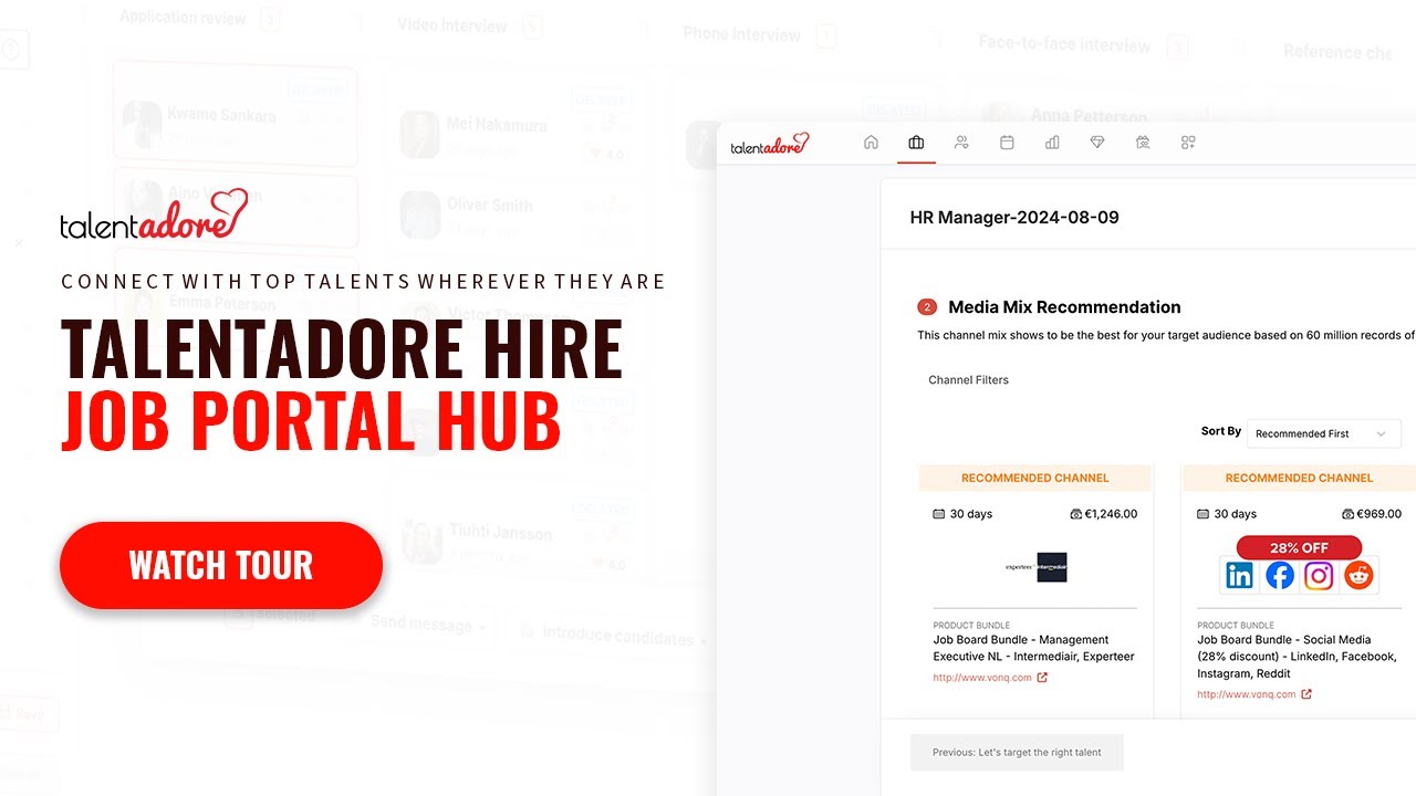 Connect With Top Talents Wherever They Are - TalentAdore Hire Job Portal Hub