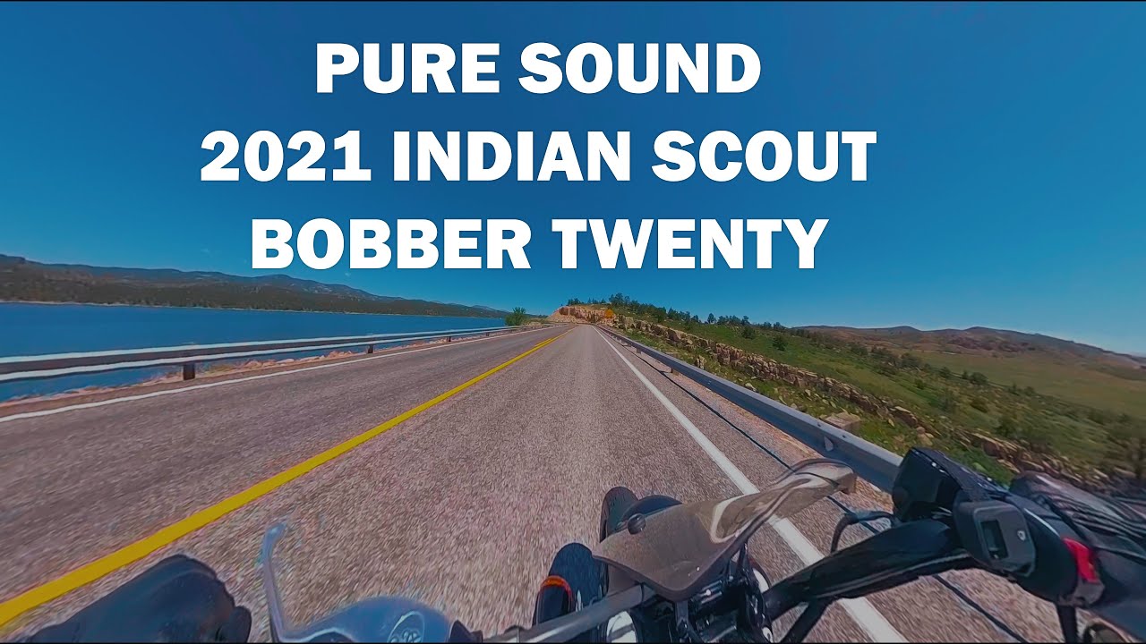 2021 Indian Scout Bobber Twenty | Pure Sound | Mountain Lake Summer Ride