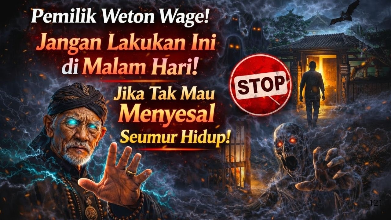 STOP❗ Weton Wage Jangan Lakukan Ini di Malam Hari Jika Tak Mau MENYESAL SEUMUR HIDUP