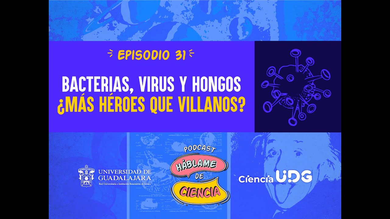 Háblame de Ciencia, episodio 31: Bacterias, virus y hongos, ¿más héroes que villanos?