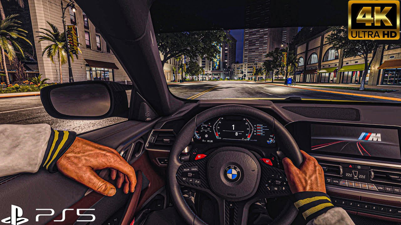 Realistic First person view in the BMW M4 competition The crew motorfest Ps5 Slim